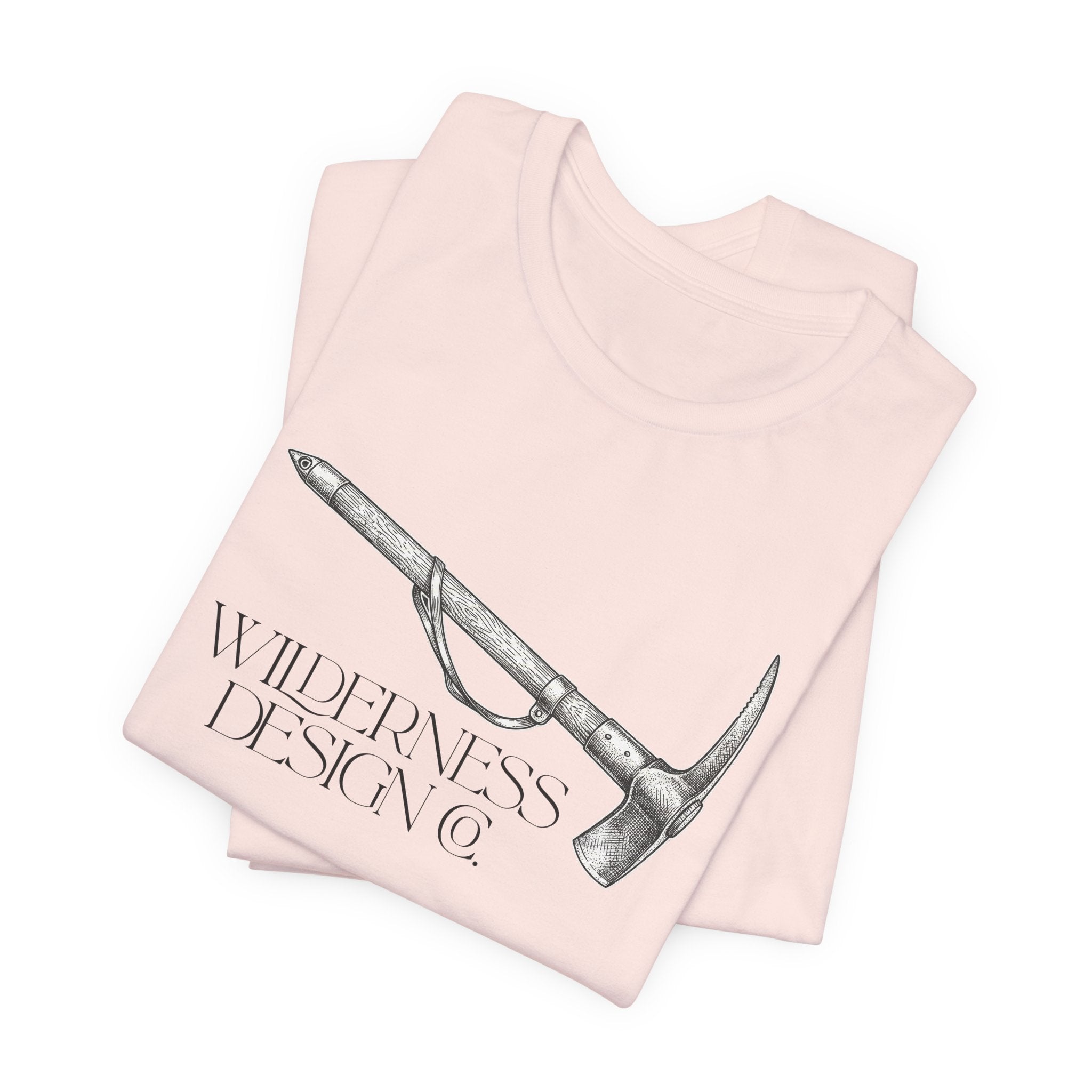 Wilderness Design Co. Ice Axe Tee — Mountain Climbing Vintage Graphic Shirt