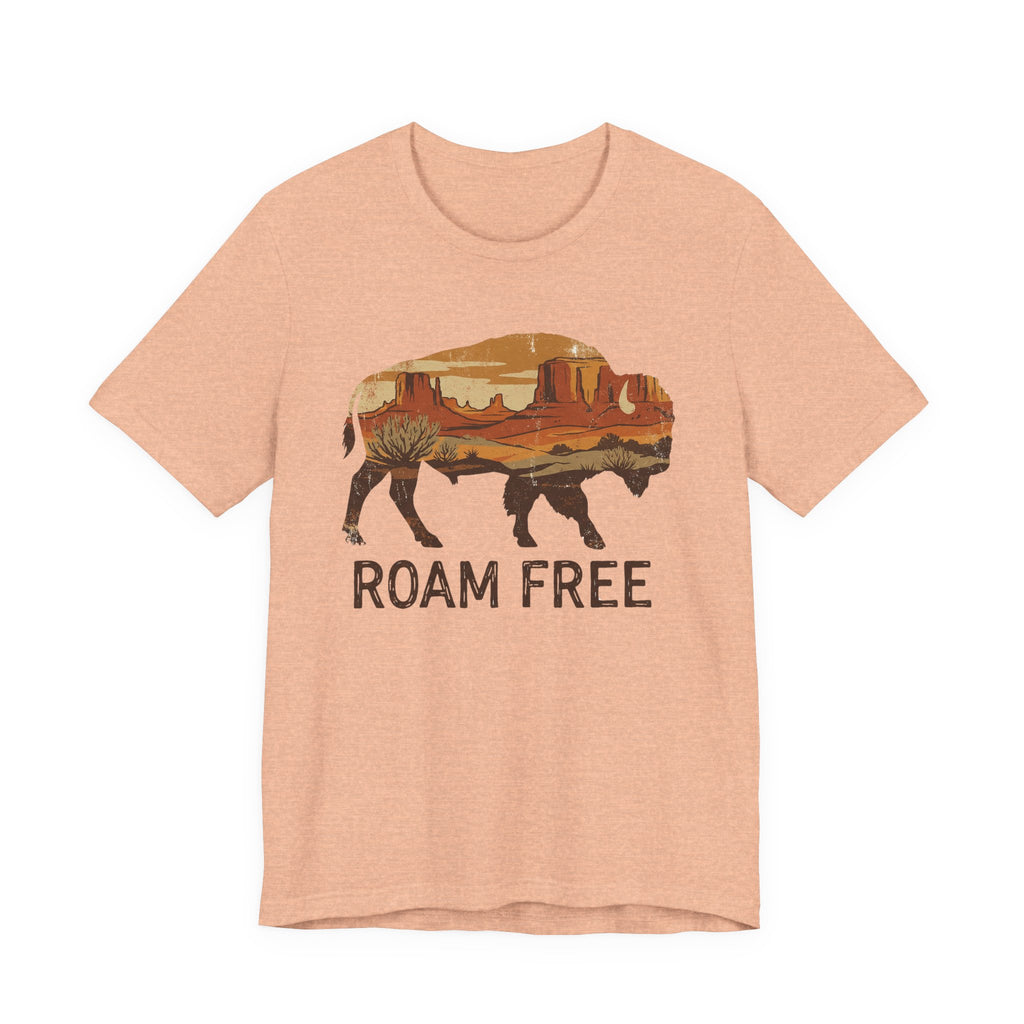 Roam Free Buffalo Desert | Nature Graphic Tee