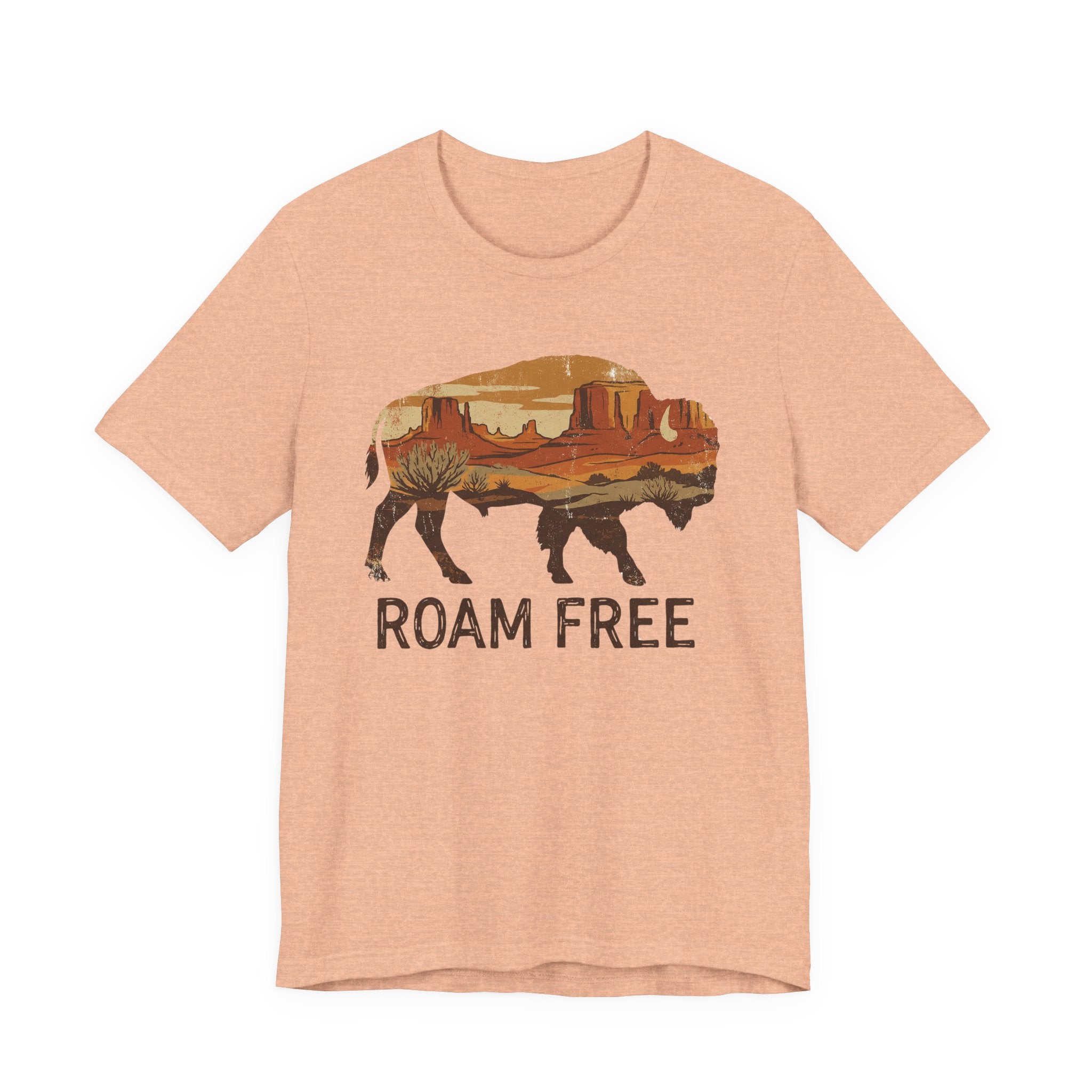 Roam Free Buffalo Desert | Nature Graphic Tee