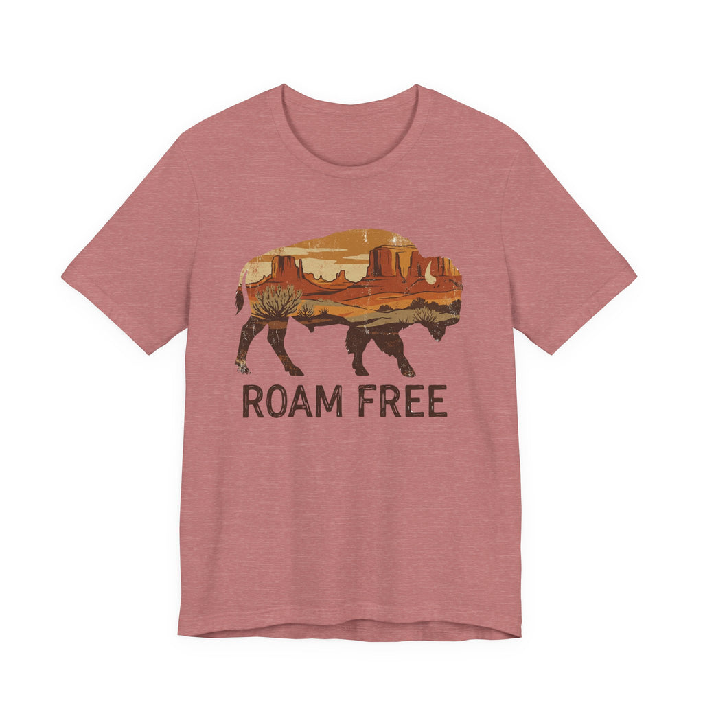 Roam Free Buffalo Desert | Nature Graphic Tee