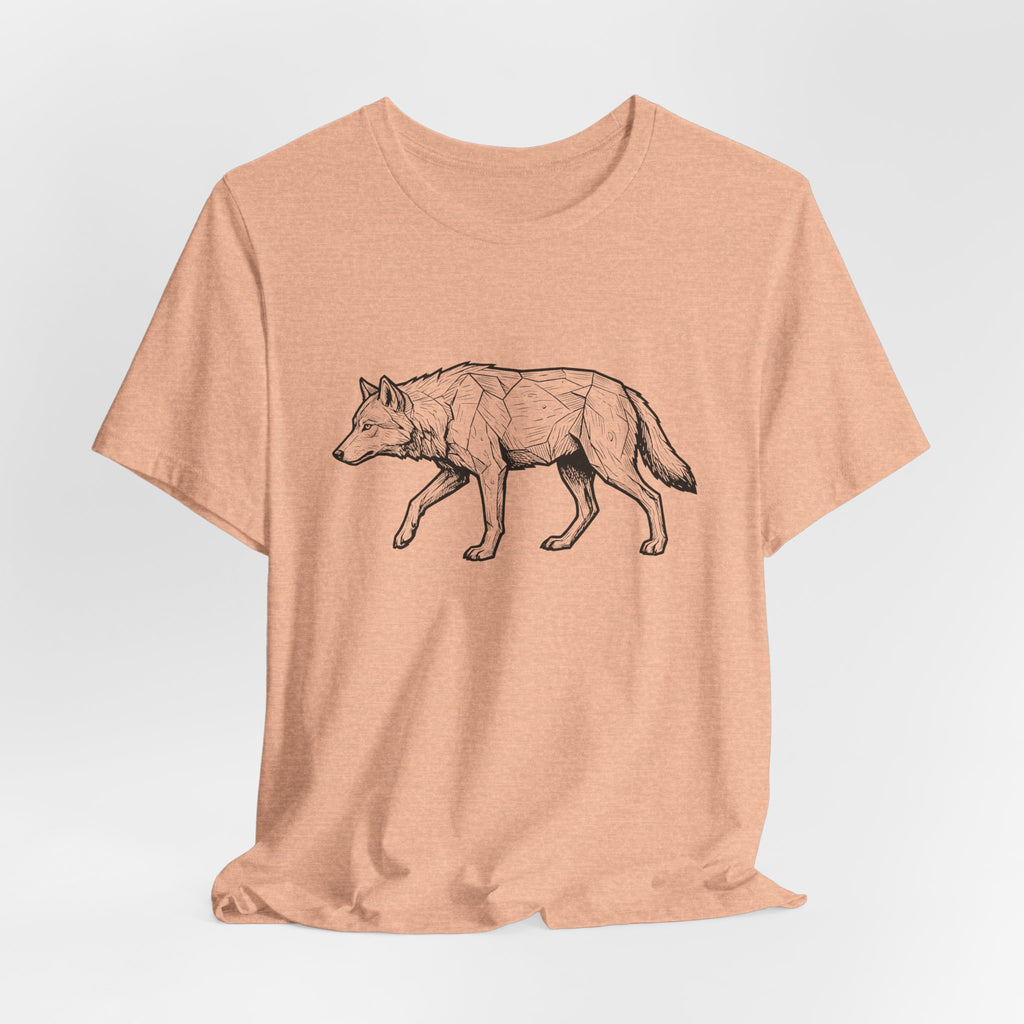 Geometric Wolf Wildlife Art | Nature Graphic Tee