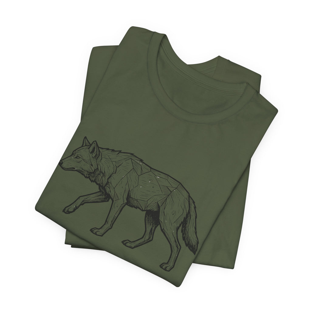 Geometric Wolf Wildlife Art | Nature Graphic Tee
