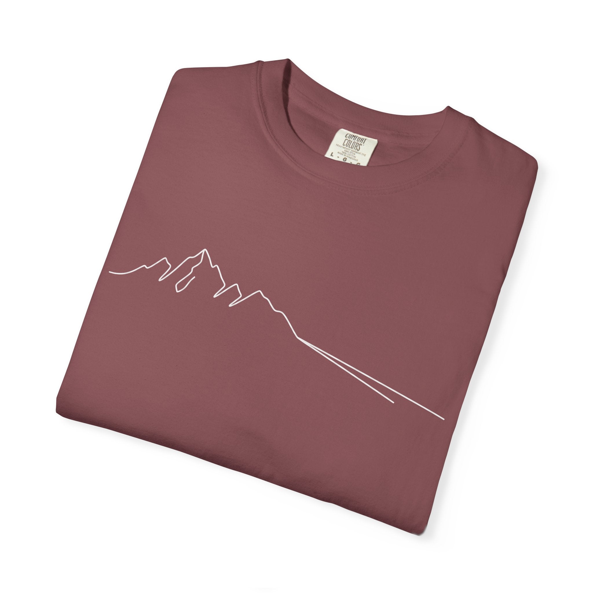 Mountain Outline T-Shirt — Minimalist Hiking Tee