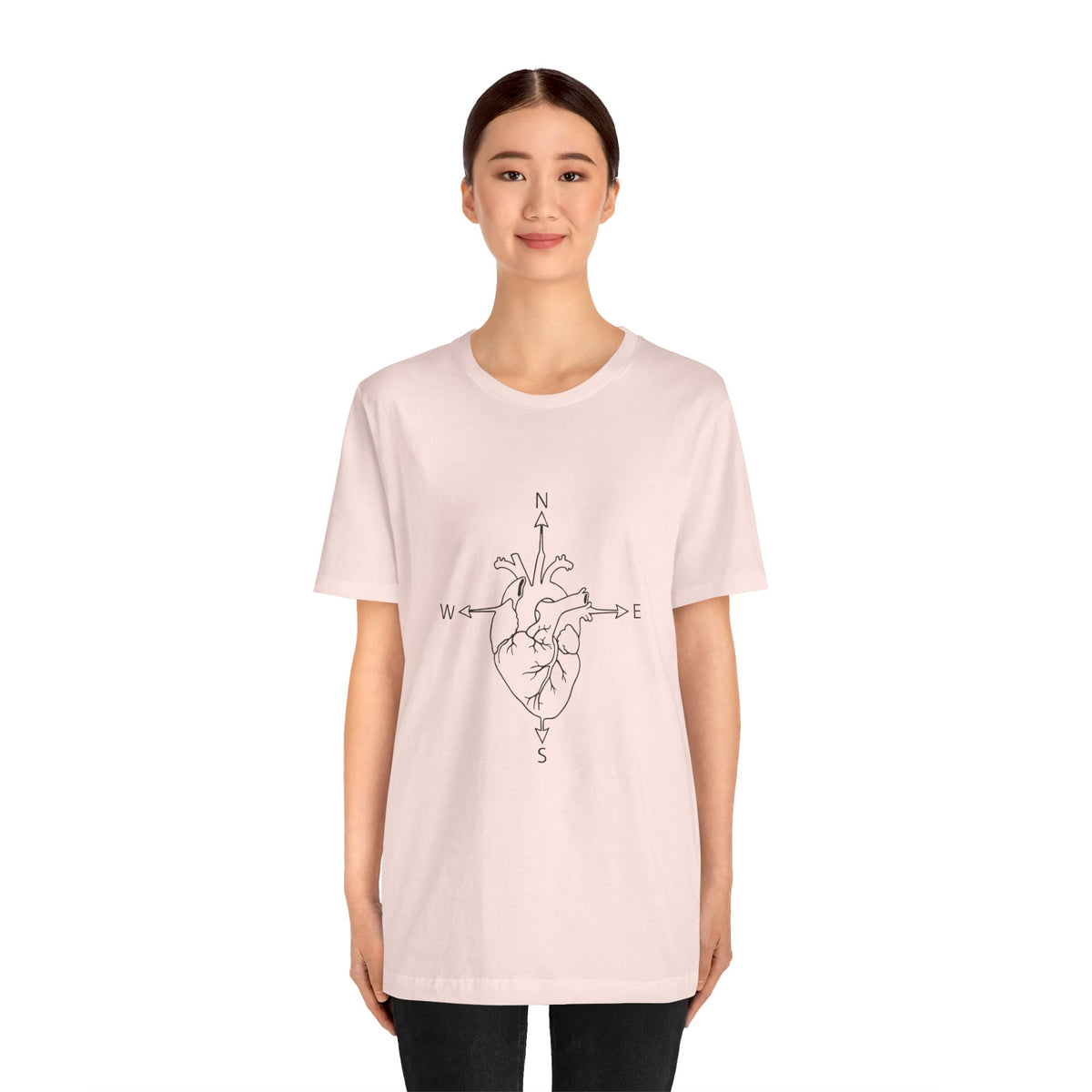 Compass Heart Navigation | Unisex Graphic Tee