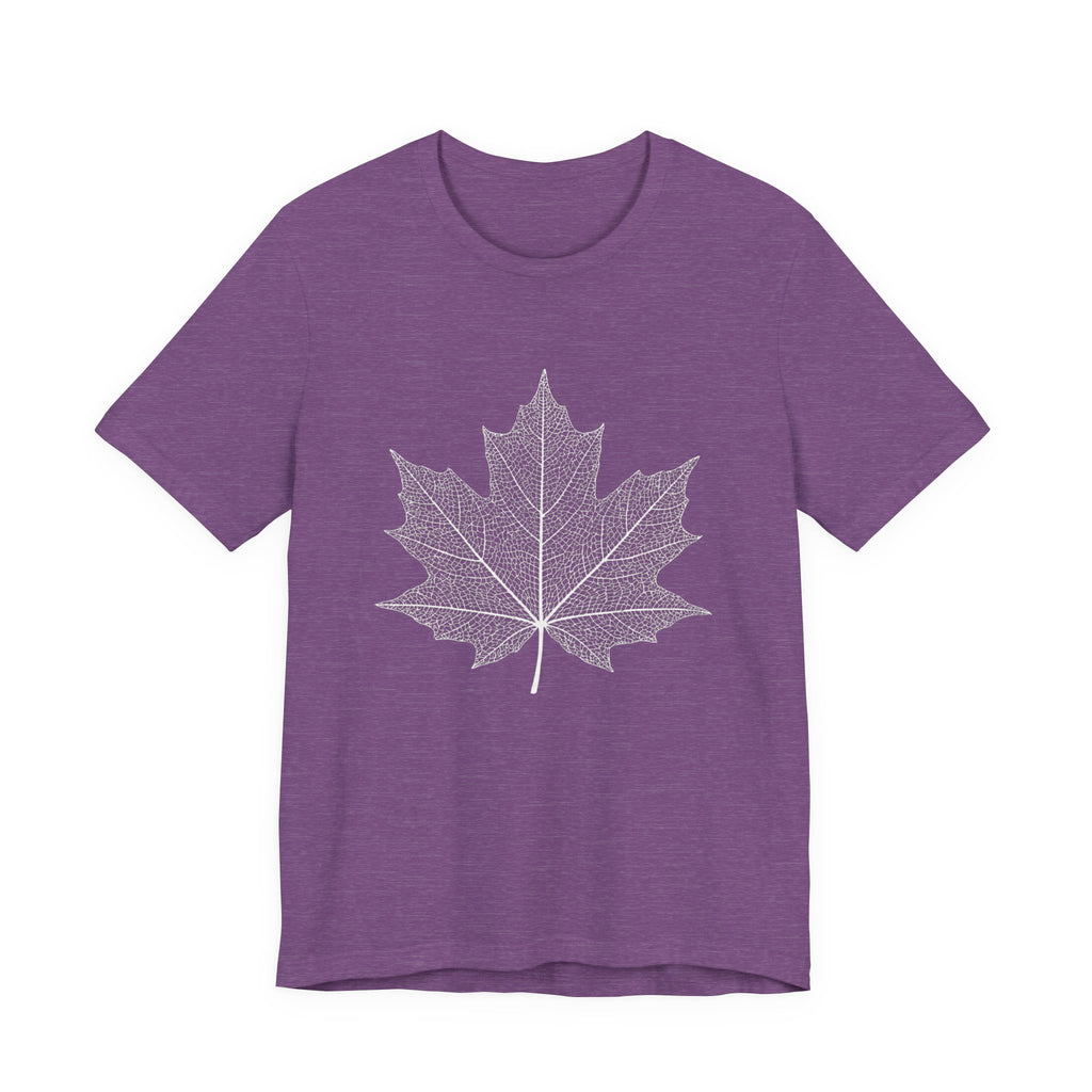 Maple Leaf Line Art | Nature Graphic Tee