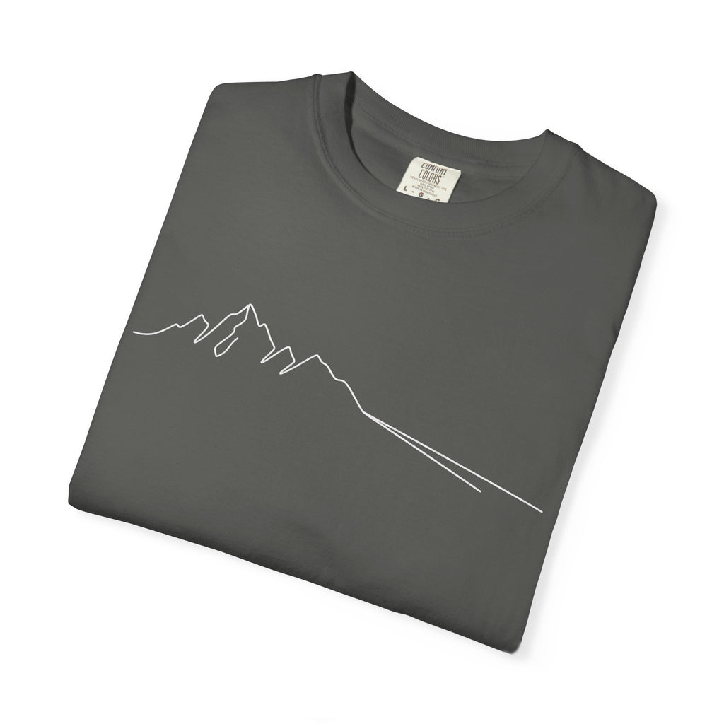Mountain Outline T-Shirt — Minimalist Hiking Tee
