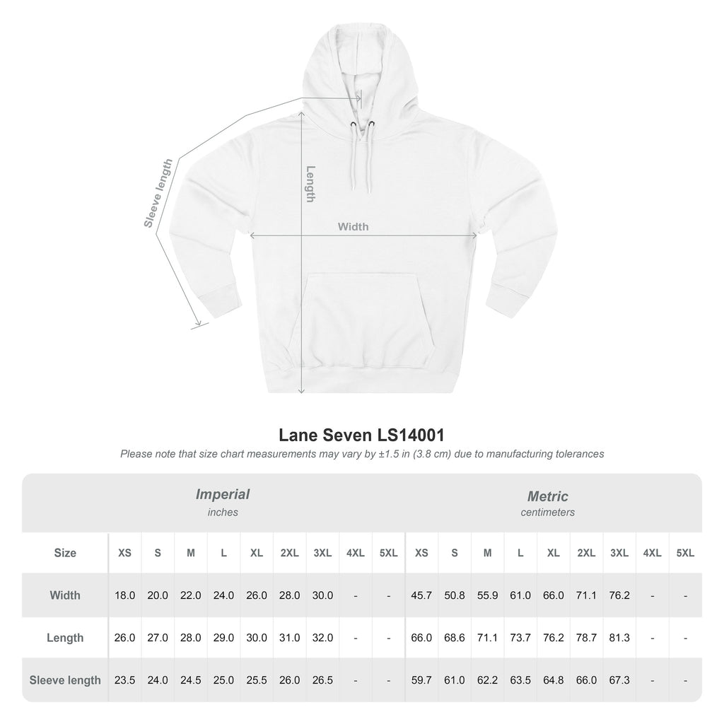 The "Morning Stillness" Premium Hoodie - Vintage Canoe Woodcut