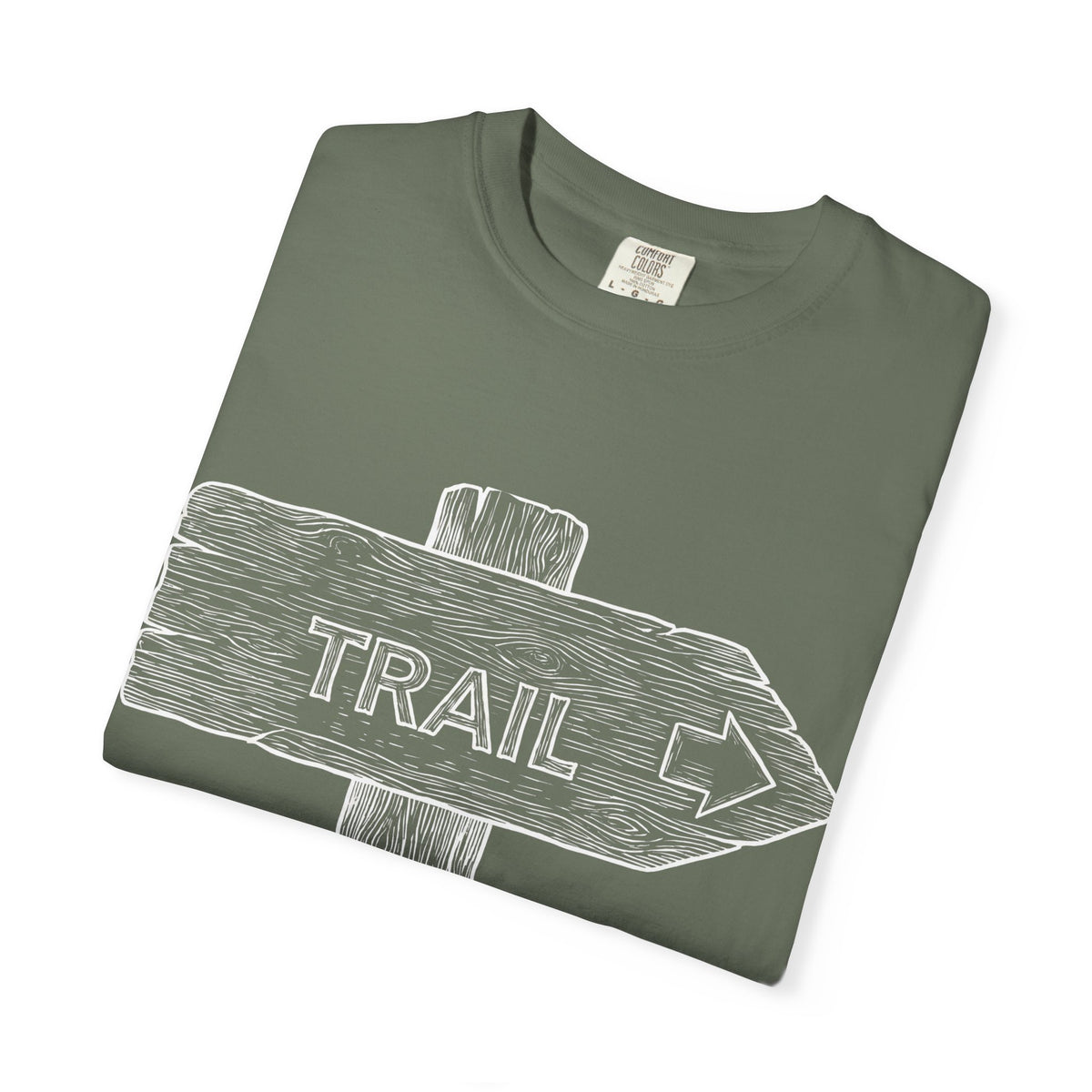 Trail Sign T-Shirt — Outdoor Hiking Direction Shirt