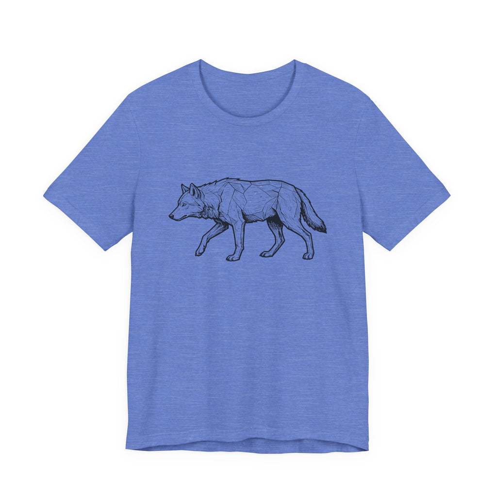 Geometric Wolf Wildlife Art | Nature Graphic Tee
