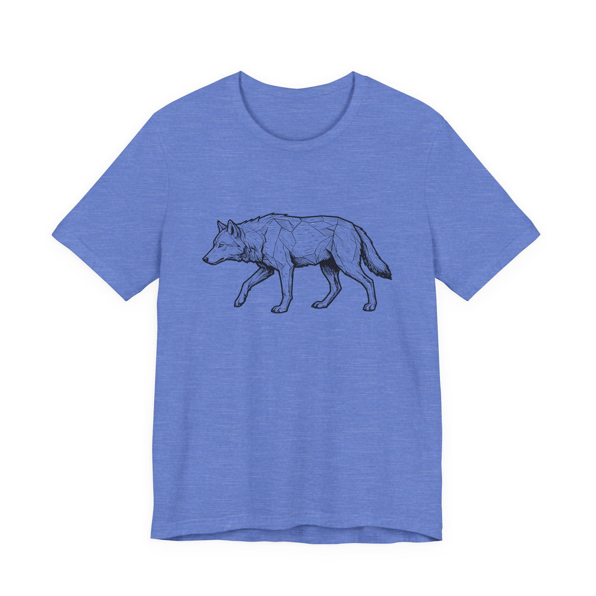 Geometric Wolf Wildlife Art | Nature Graphic Tee