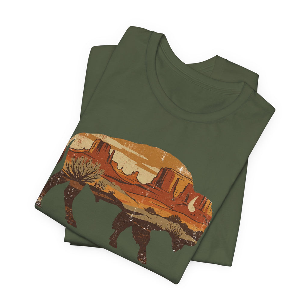 Roam Free Buffalo Desert | Nature Graphic Tee