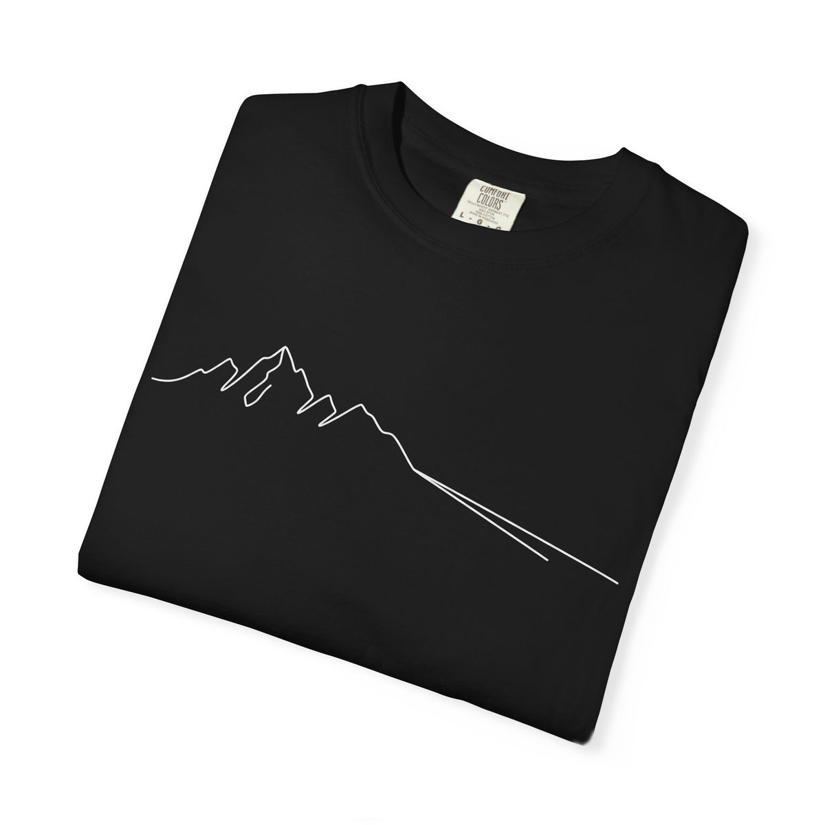 Mountain Outline T-Shirt — Minimalist Hiking Tee