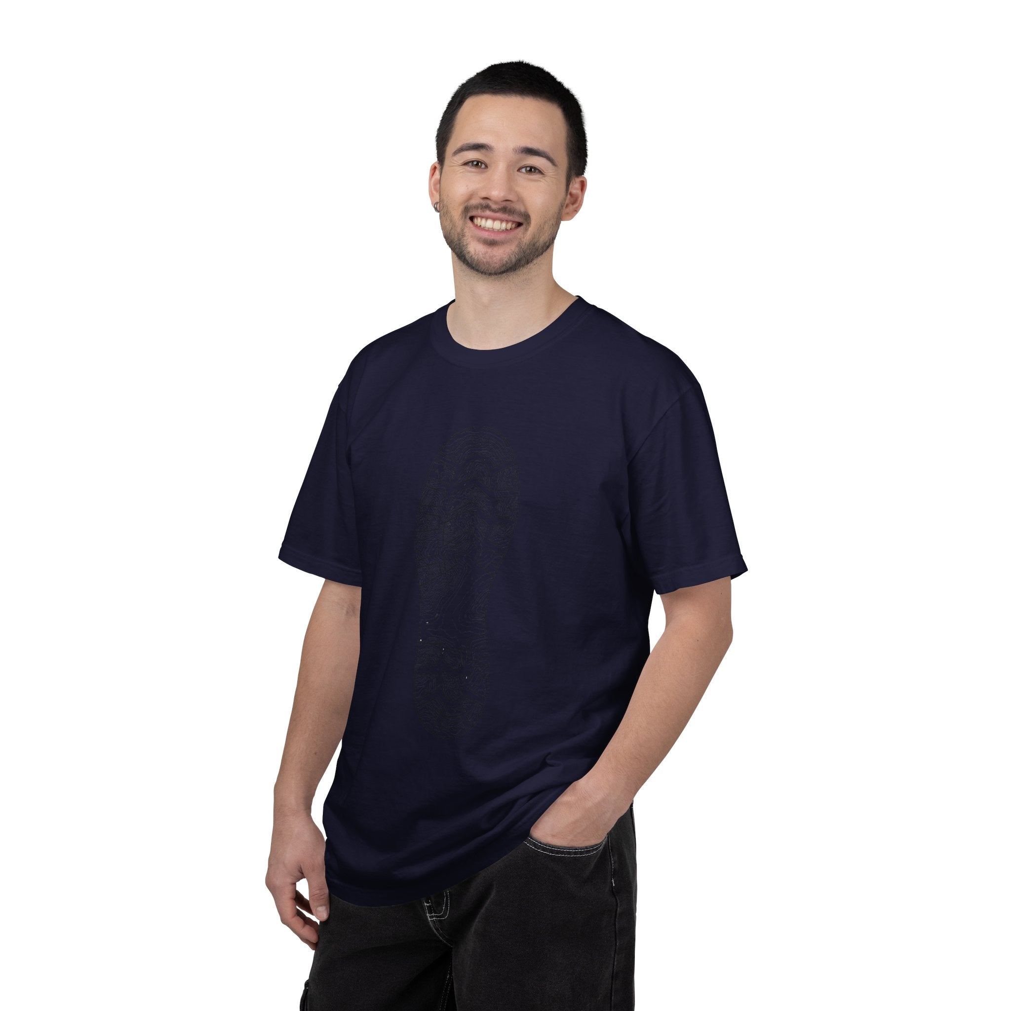 Sole Print T-Shirt — Minimal Boot Print Graphic Tee