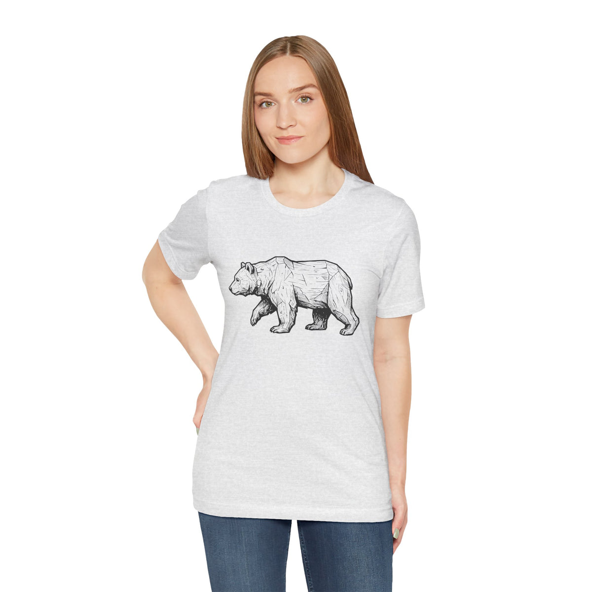 Grizzly Bear Sketch | Nature Graphic Tee