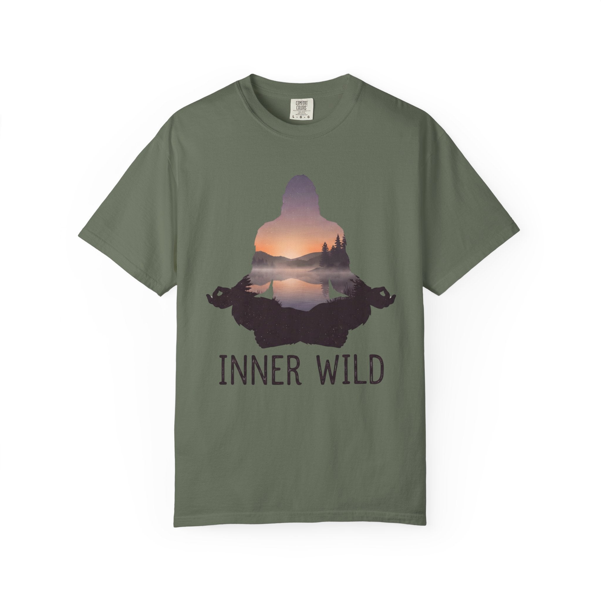 Inner Wild Meditation T-Shirt — Yoga & Nature Graphic Tee