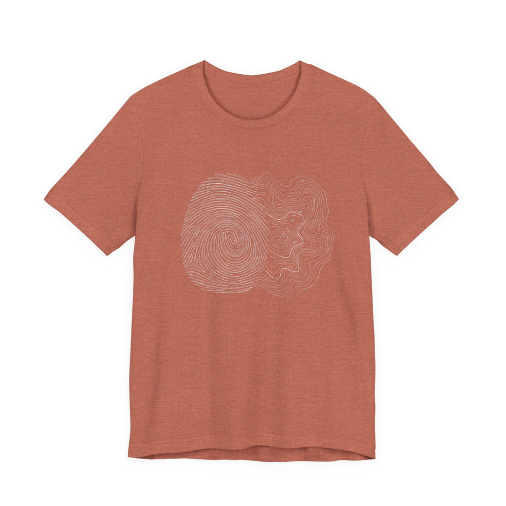 Topographic Map Art | Nature Graphic Tee
