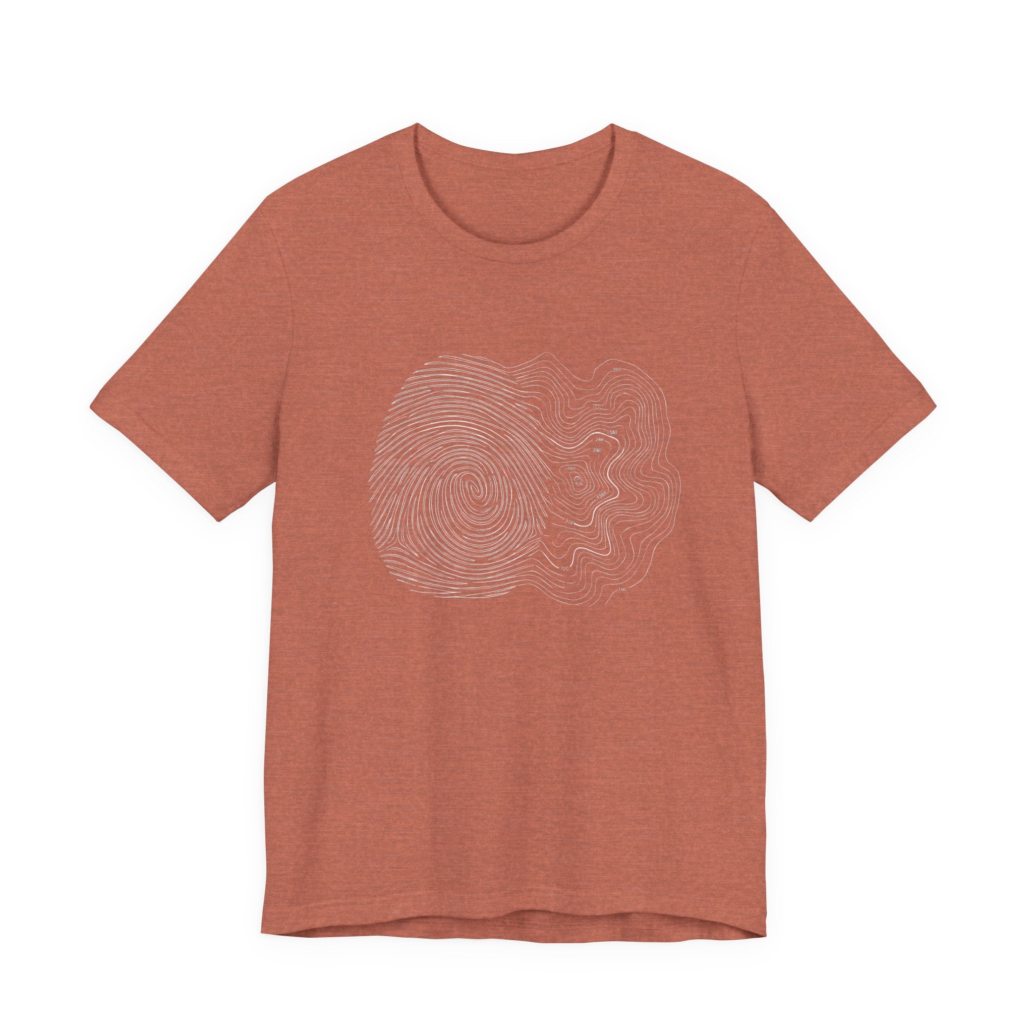 Topographic Map Art | Nature Graphic Tee