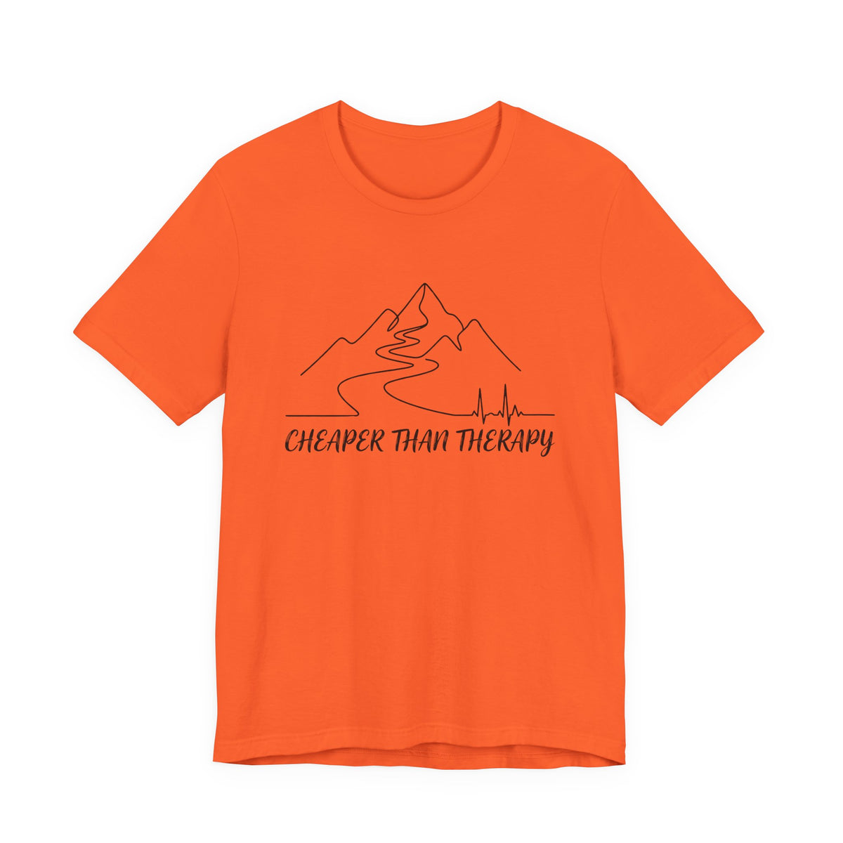 Cheaper Than Therapy | Mountain Hiking Graphic Tee