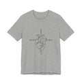 Compass Heart Navigation | Unisex Graphic Tee