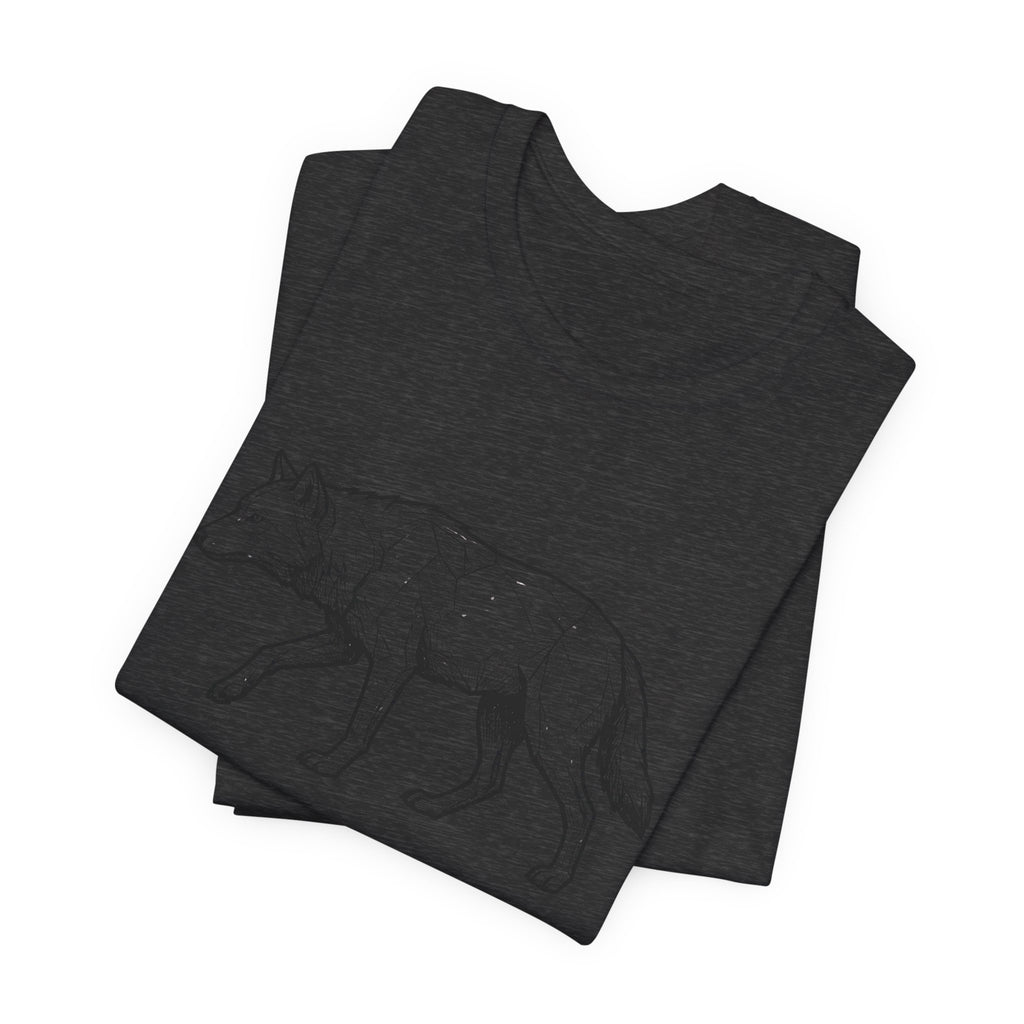 Geometric Wolf Wildlife Art | Nature Graphic Tee