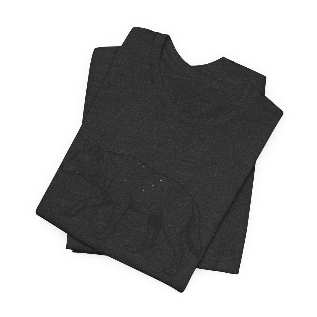 Geometric Wolf Wildlife Art | Nature Graphic Tee