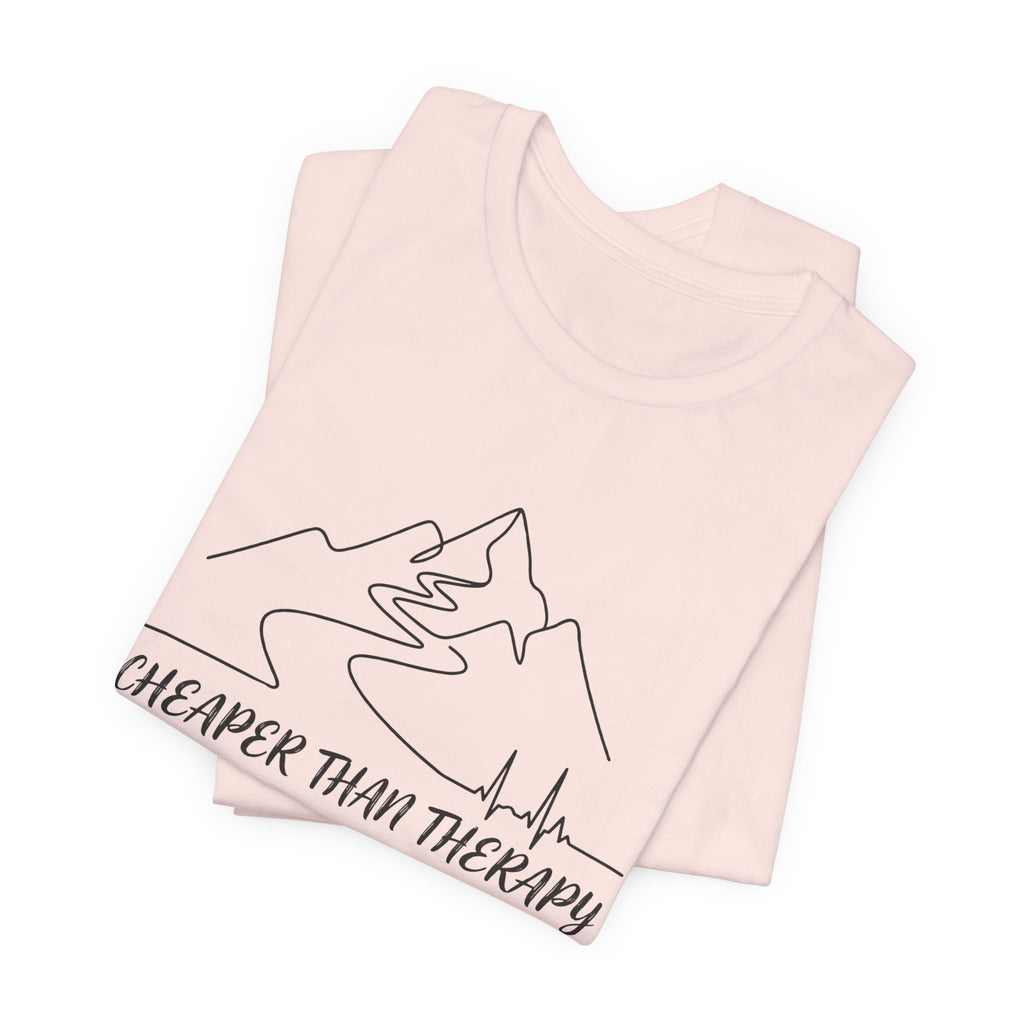 Cheaper Than Therapy | Mountain Hiking Graphic Tee