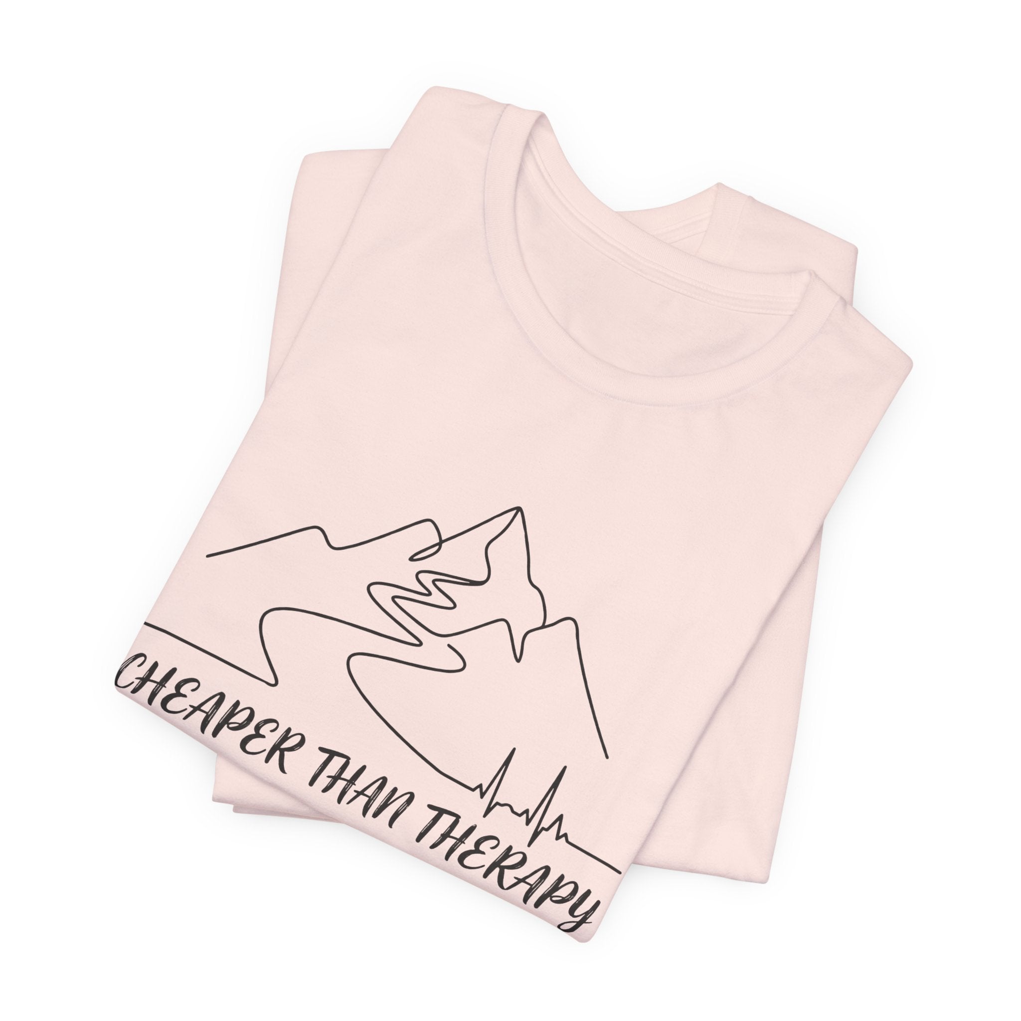 Cheaper Than Therapy | Mountain Hiking Graphic Tee