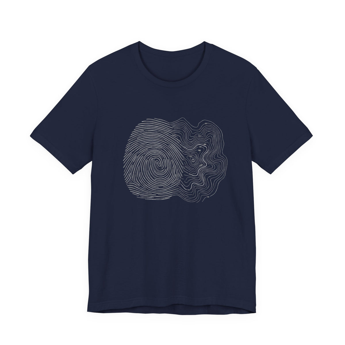 Topographic Map Art | Nature Graphic Tee