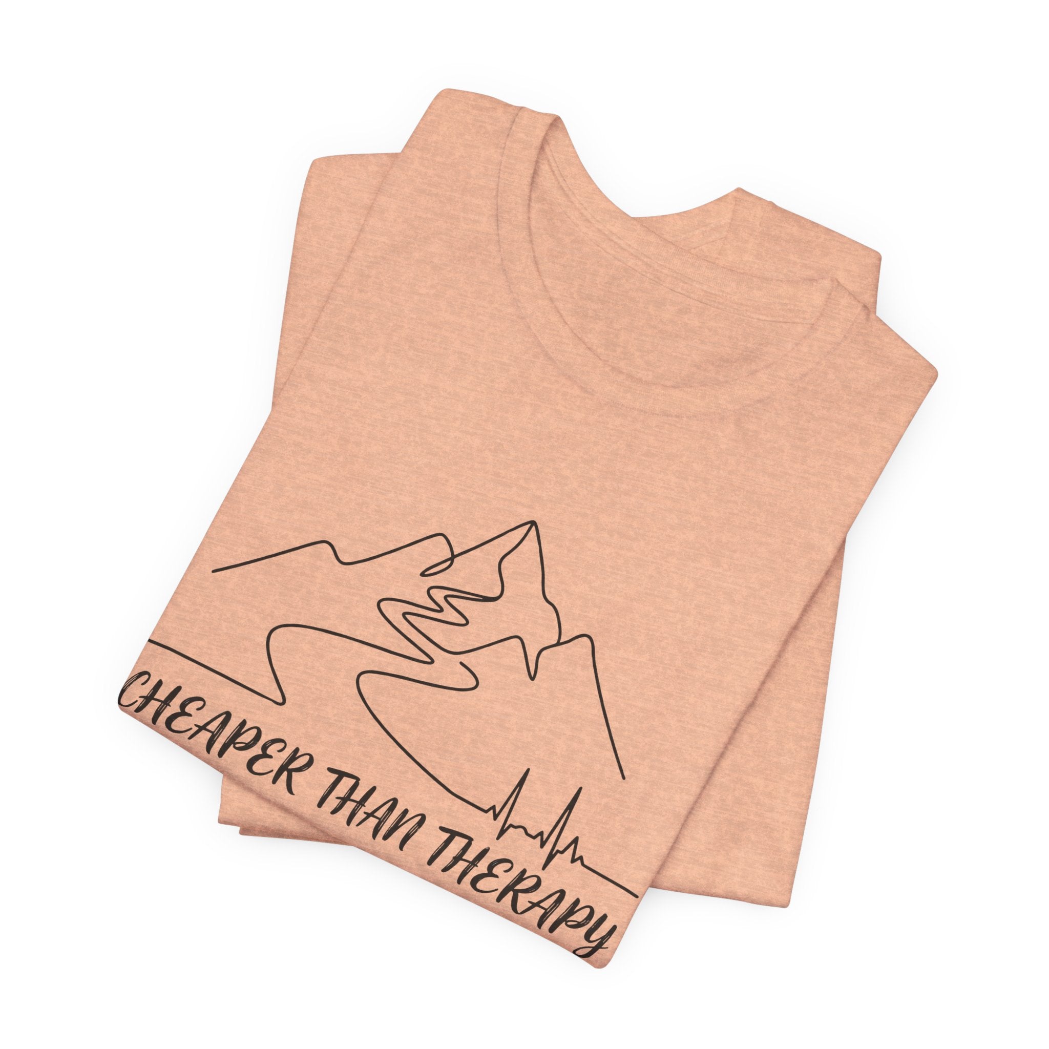 Cheaper Than Therapy | Mountain Hiking Graphic Tee