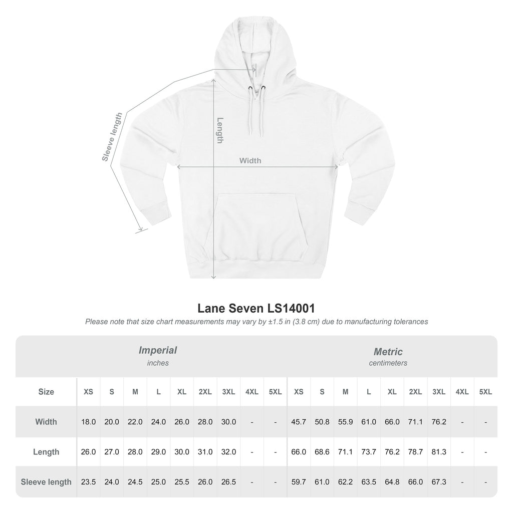 The "Morning Stillness" Premium Hoodie - Vintage Canoe Woodcut