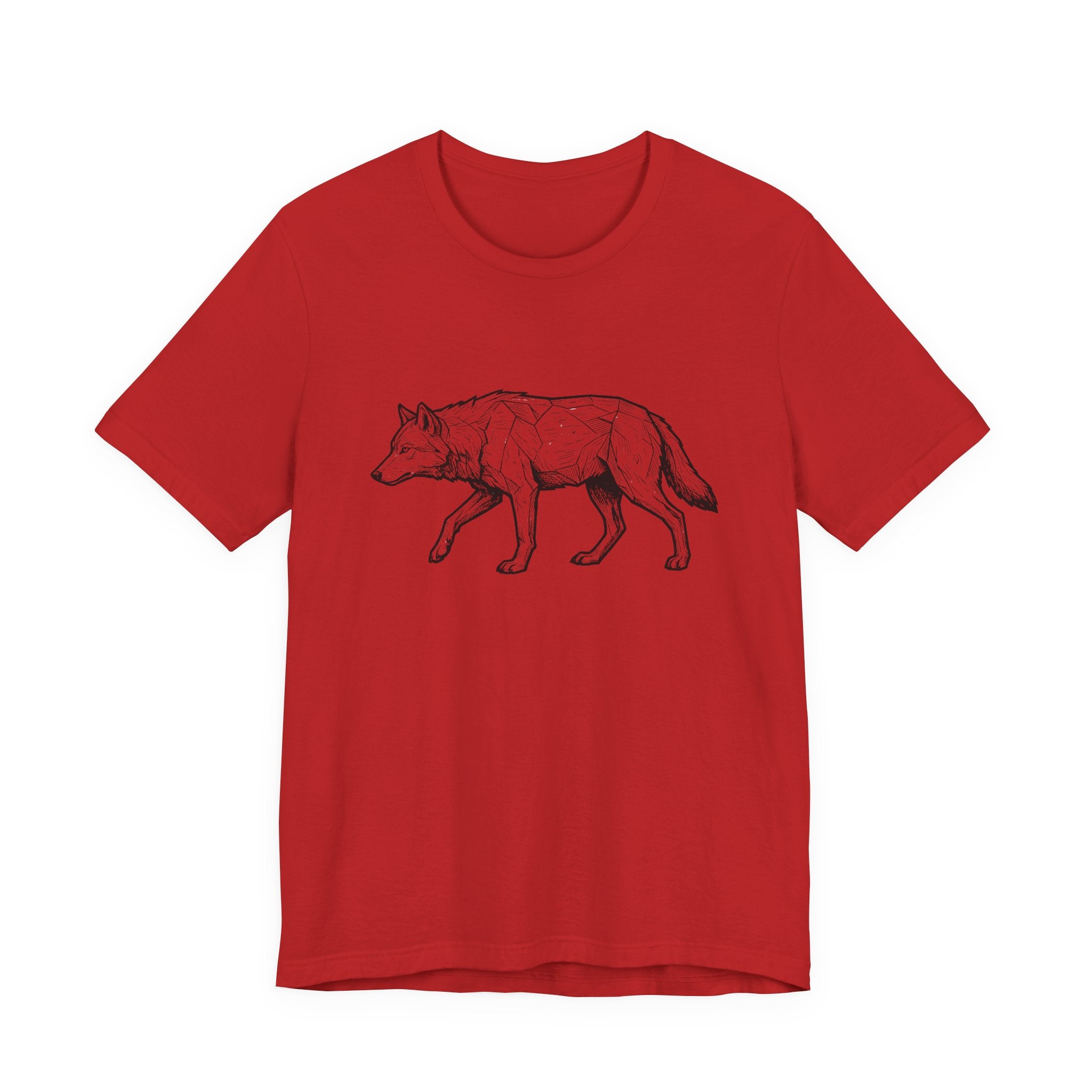 Geometric Wolf Wildlife Art | Nature Graphic Tee