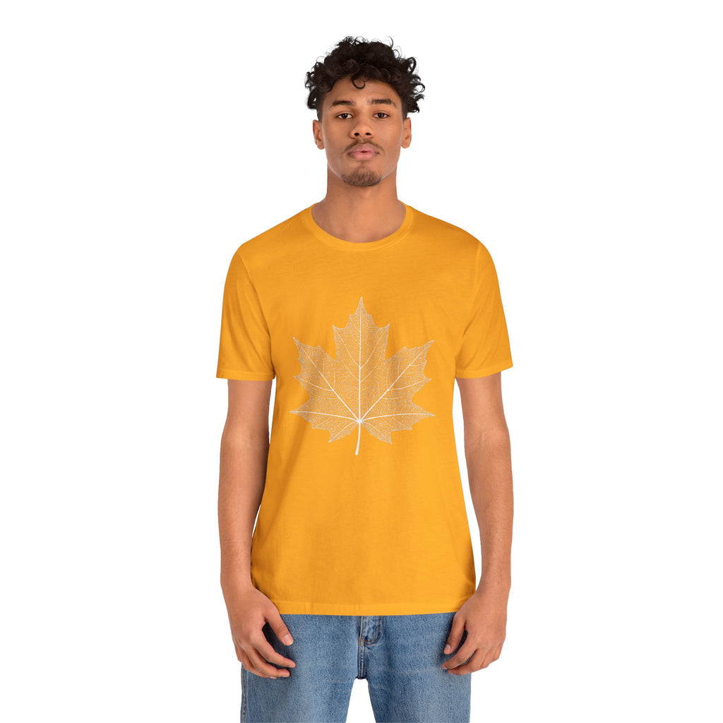 Maple Leaf Line Art | Nature Graphic Tee
