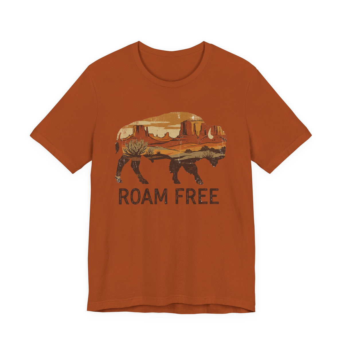 Roam Free Buffalo Desert | Nature Graphic Tee