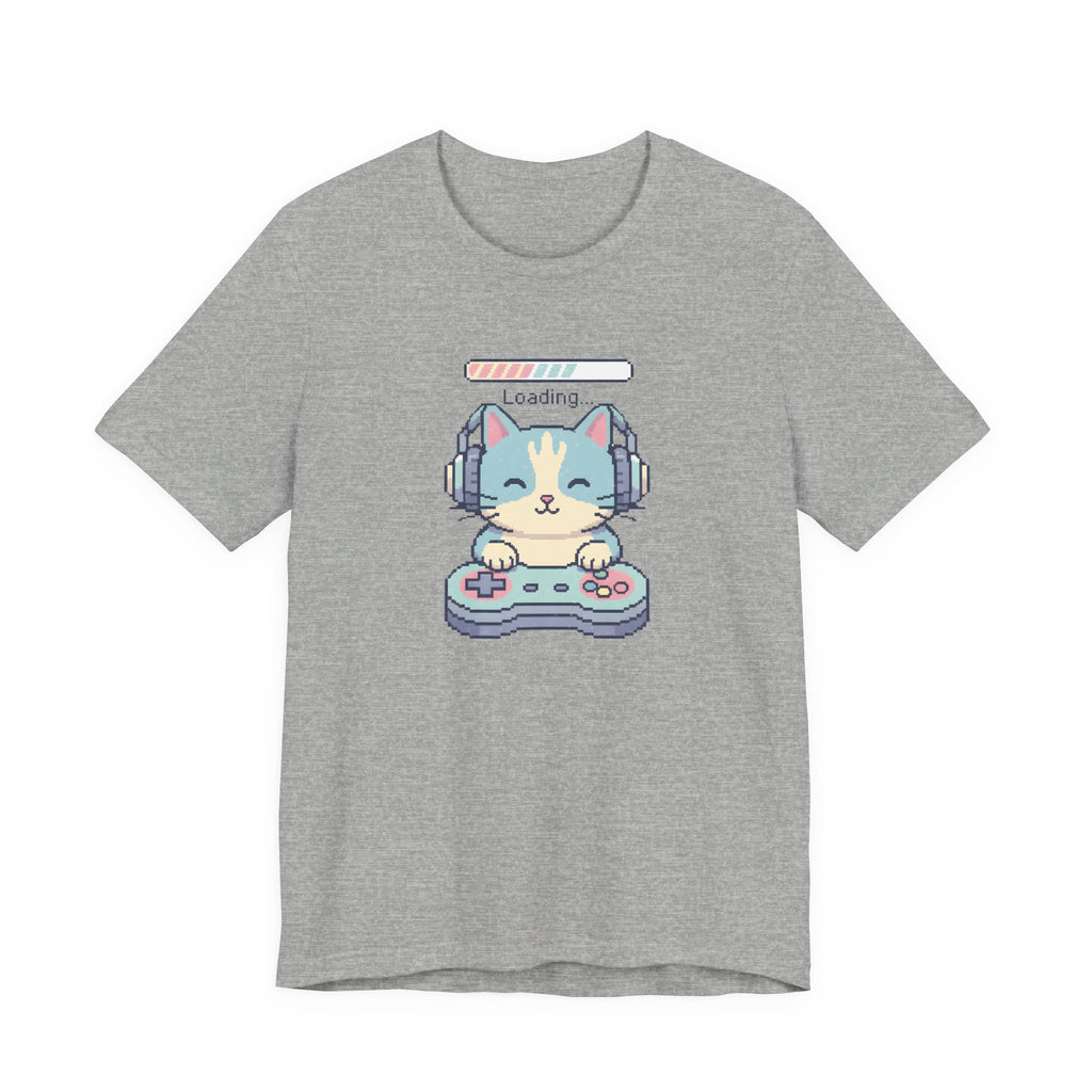 Gaming Cat Loading Screen | Pixel Art Graphic Tee