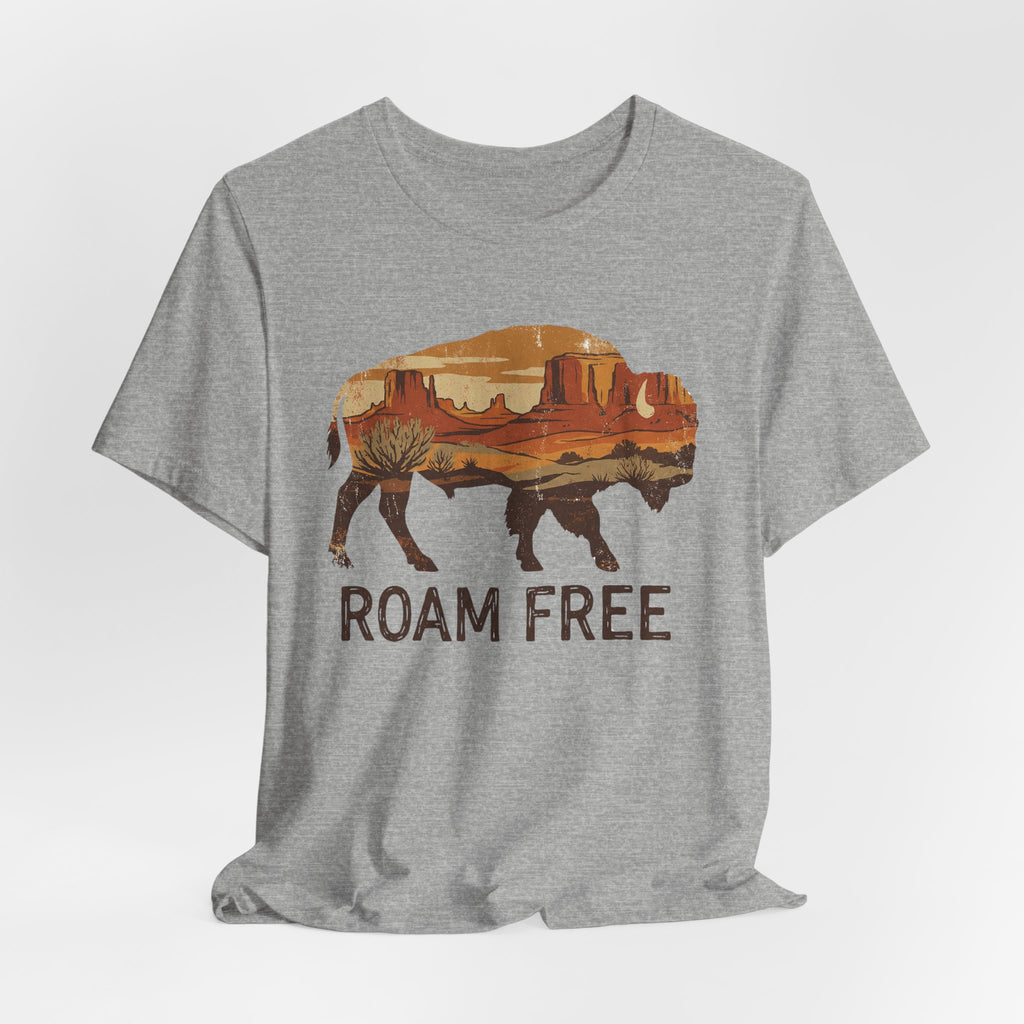 Roam Free Buffalo Desert | Nature Graphic Tee
