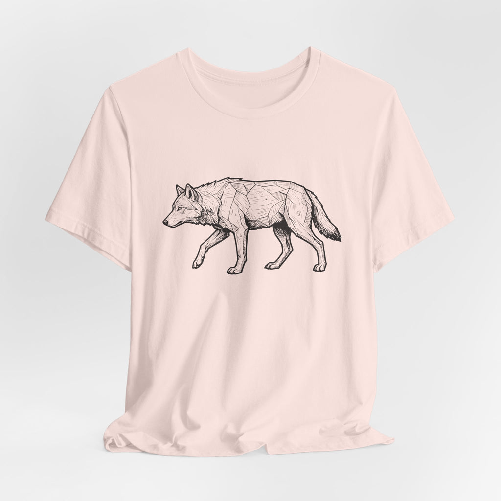 Geometric Wolf Wildlife Art | Nature Graphic Tee