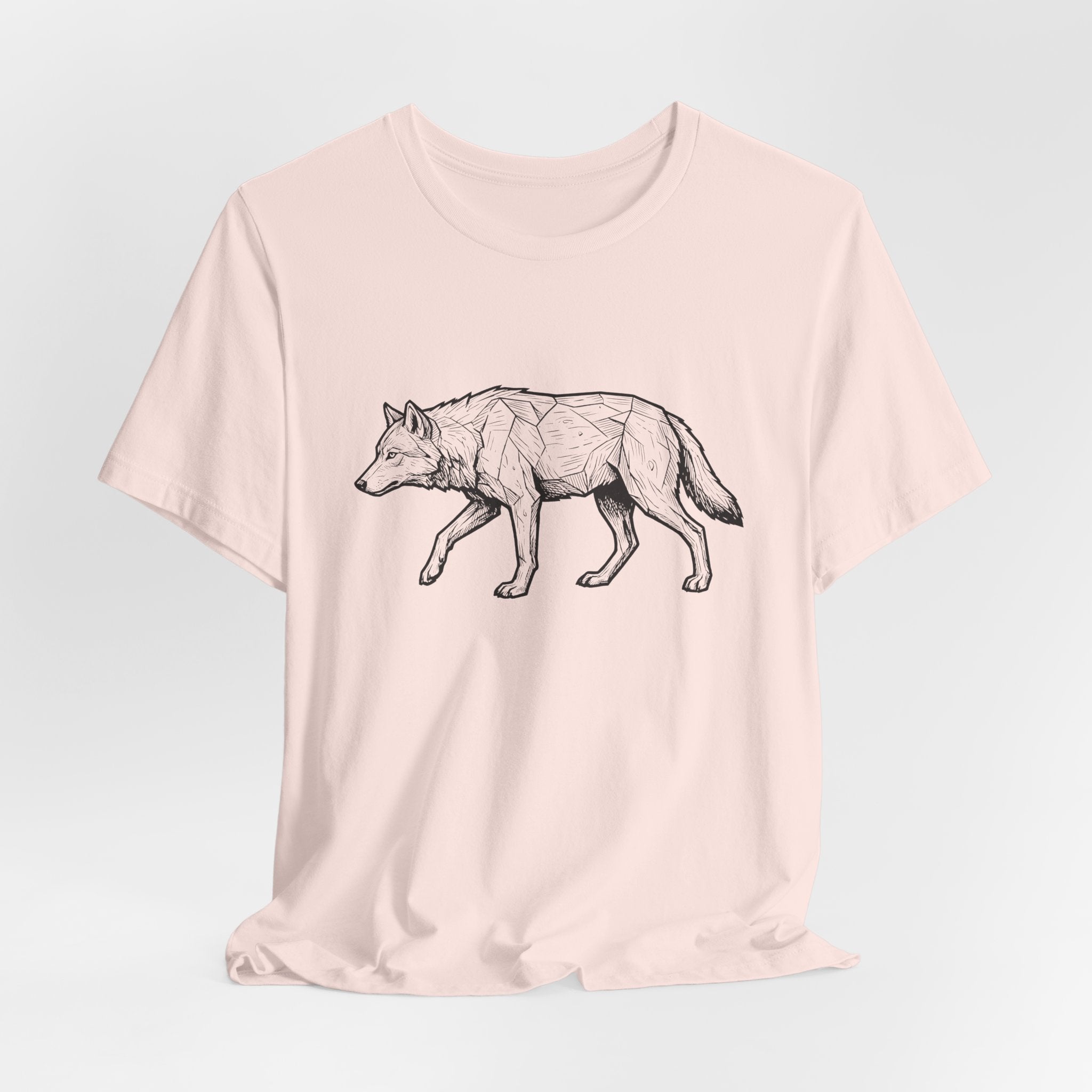Geometric Wolf Wildlife Art | Nature Graphic Tee