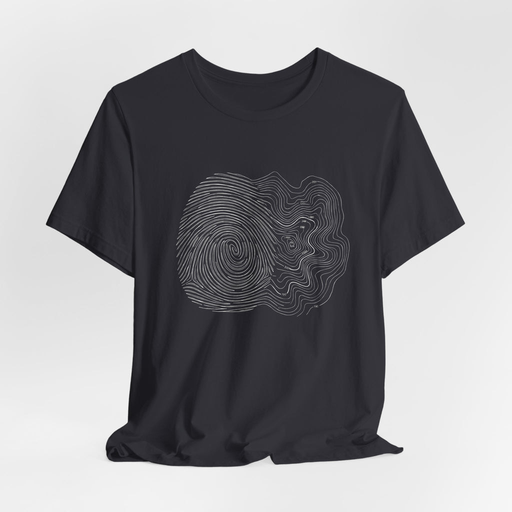 Topographic Map Art | Nature Graphic Tee
