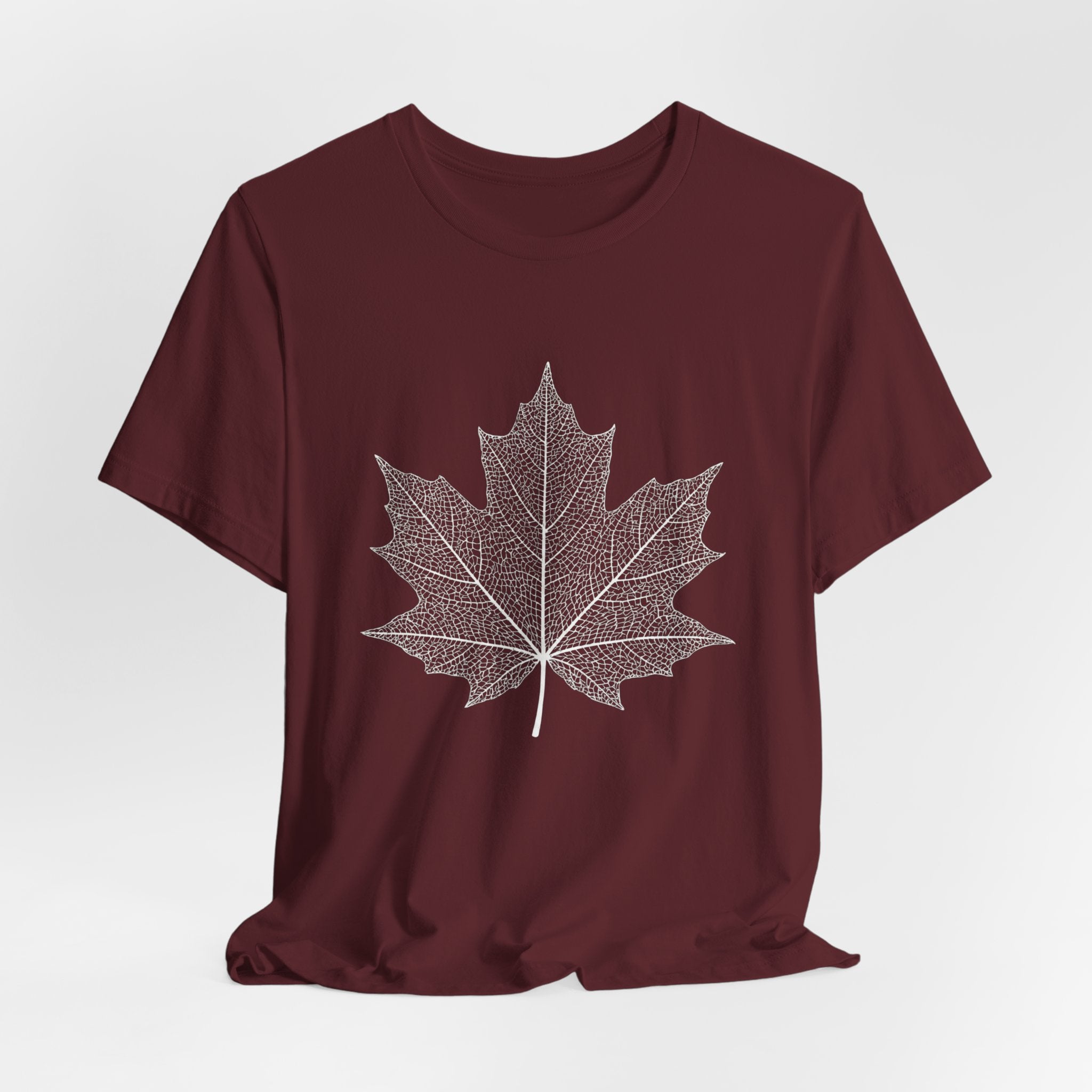 Maple Leaf Line Art | Nature Graphic Tee