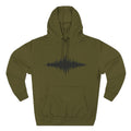Forest Soundwave Hoodie — Minimal Nature Waveform Sweatshirt
