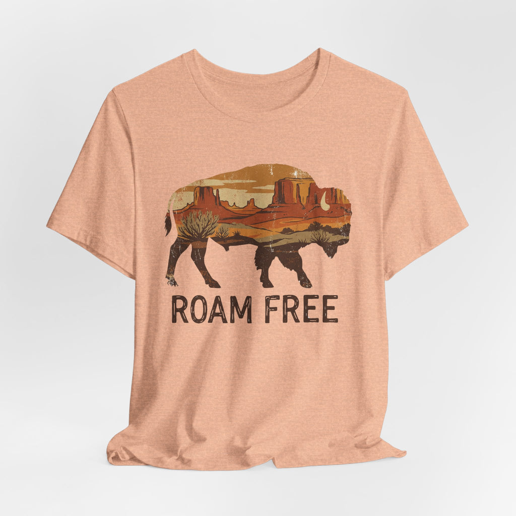 Roam Free Buffalo Desert | Nature Graphic Tee