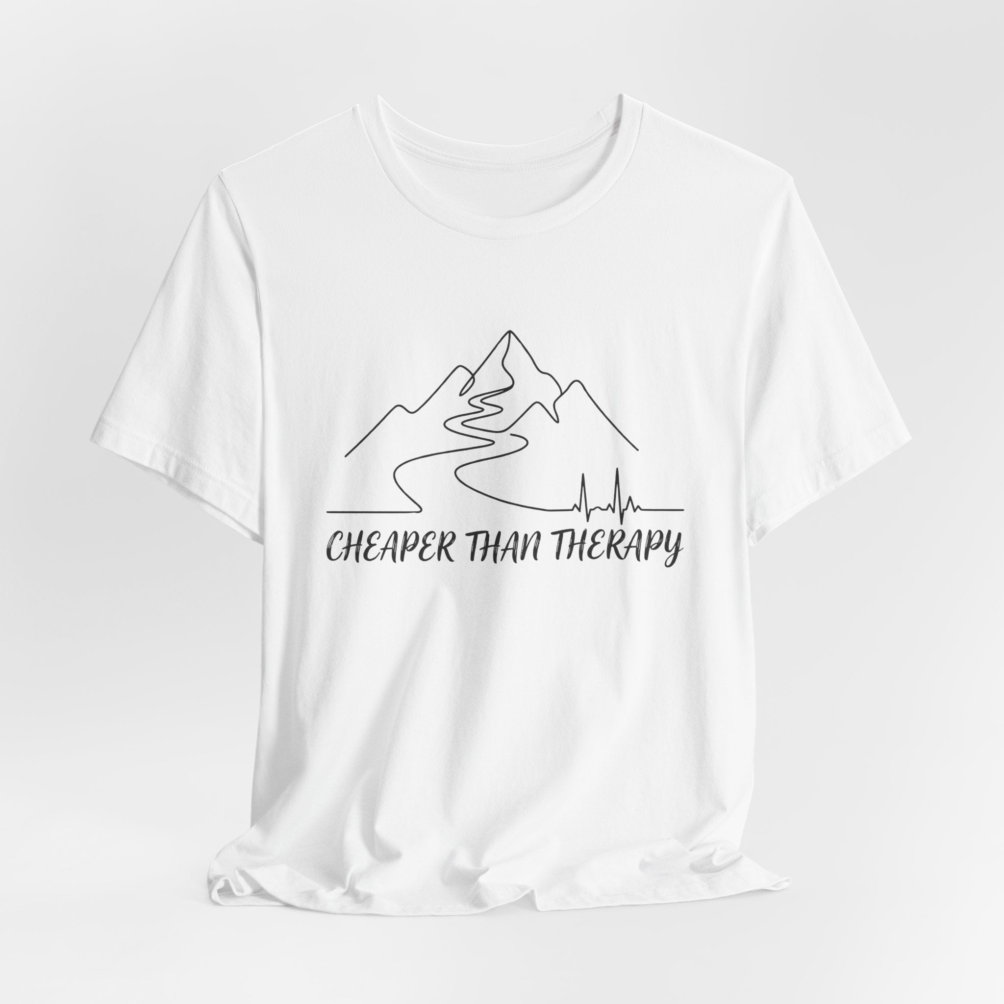 Cheaper Than Therapy | Mountain Hiking Graphic Tee
