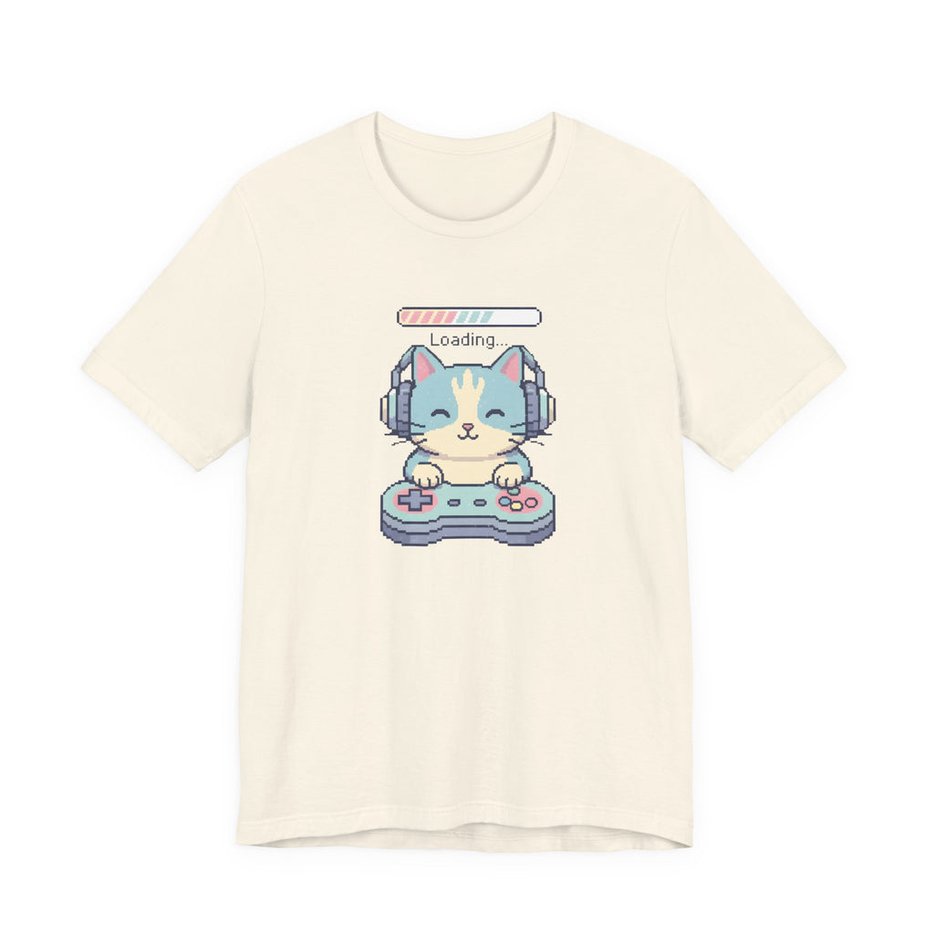 Gaming Cat Loading Screen | Pixel Art Graphic Tee