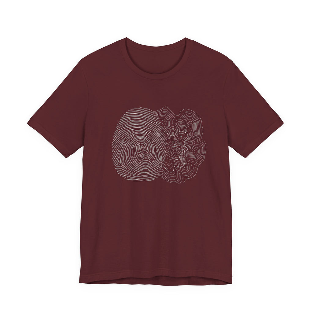 Topographic Map Art | Nature Graphic Tee