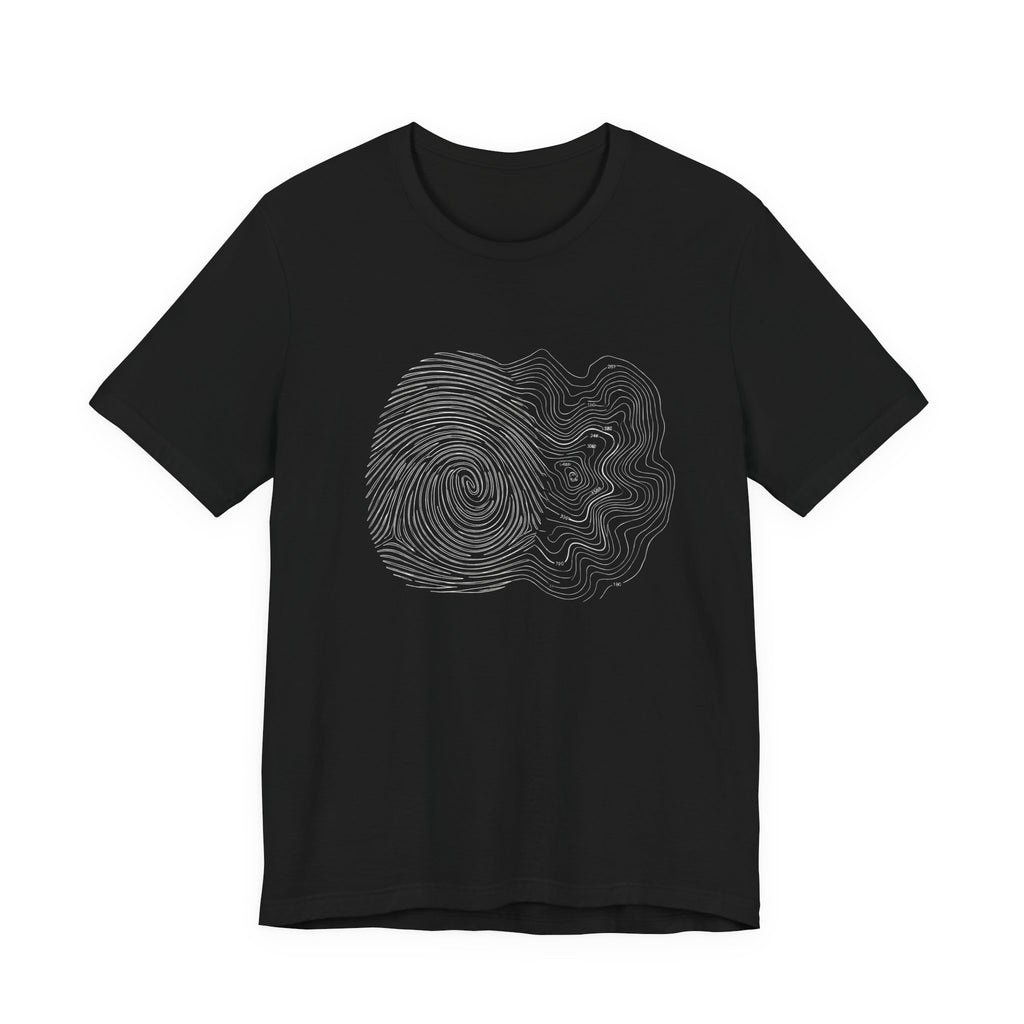 Topographic Map Art | Nature Graphic Tee