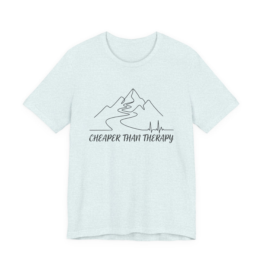 Cheaper Than Therapy | Mountain Hiking Graphic Tee