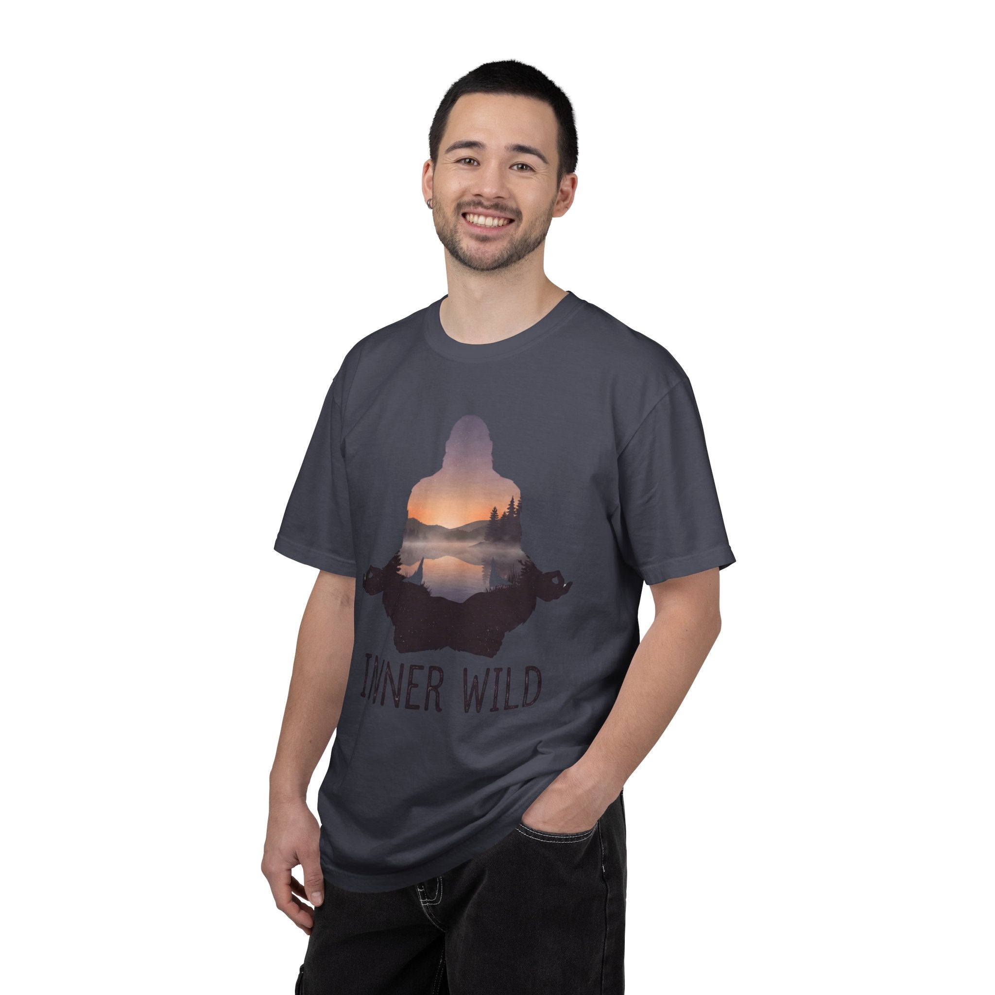 Inner Wild Meditation T-Shirt — Yoga & Nature Graphic Tee