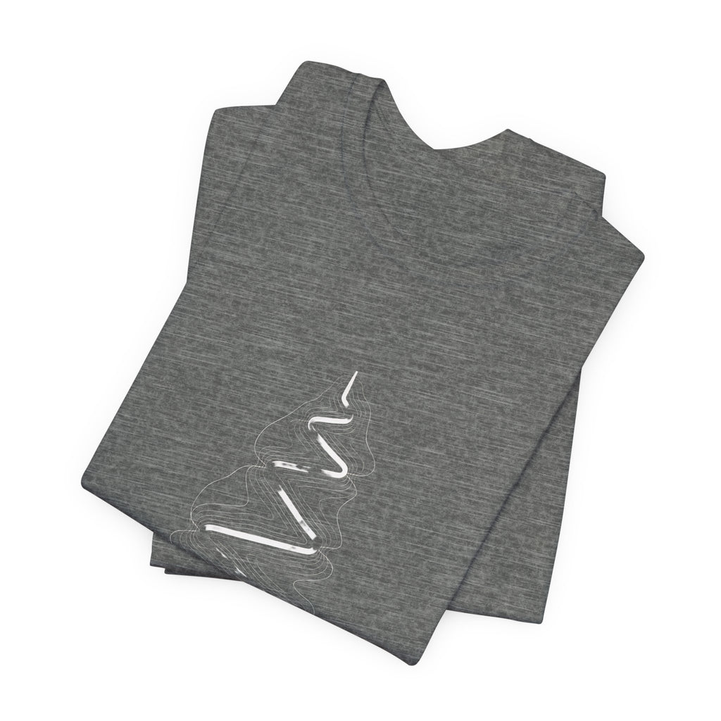 Switchback Trail | Minimalist Topo Line Art Graphic Tee