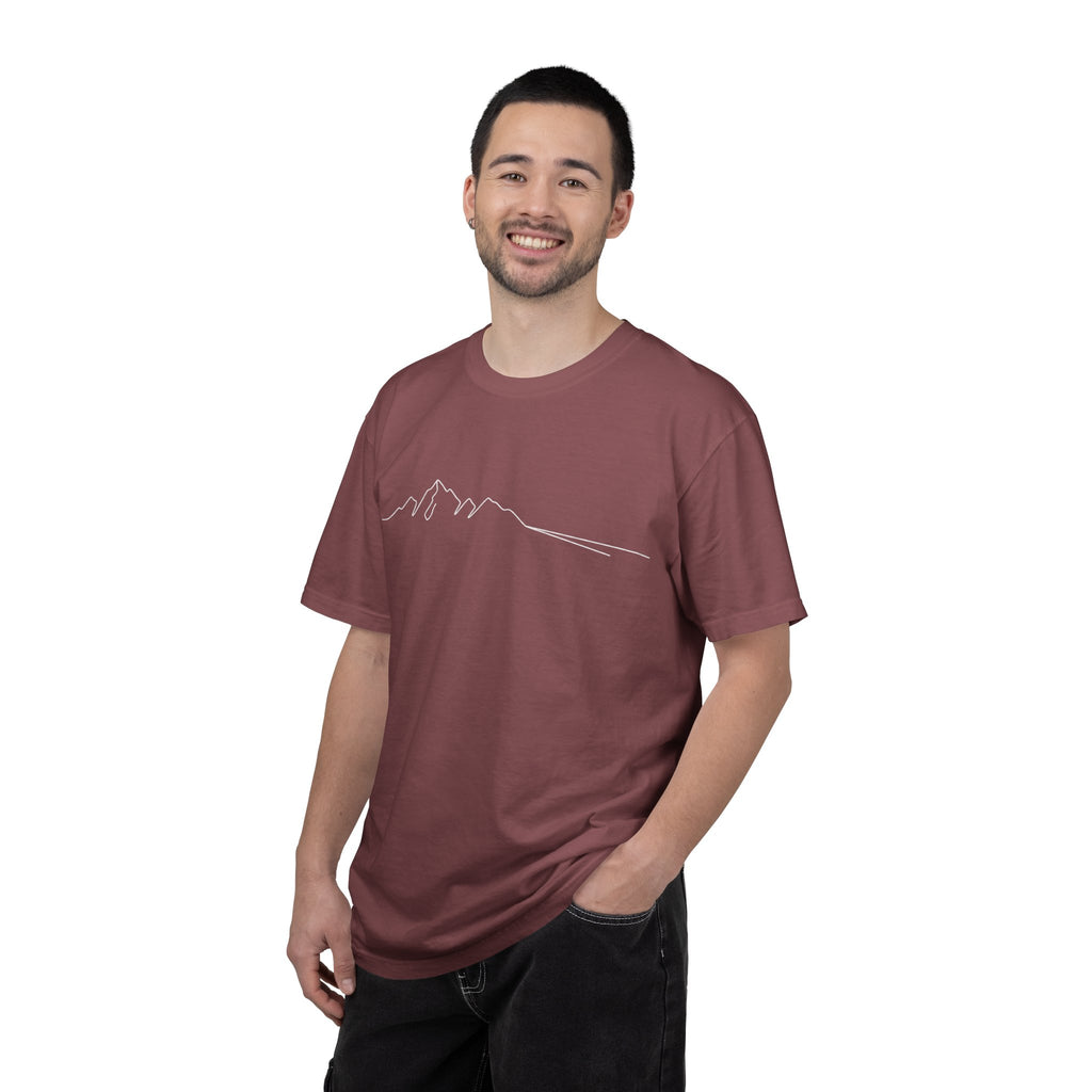 Mountain Outline T-Shirt — Minimalist Hiking Tee