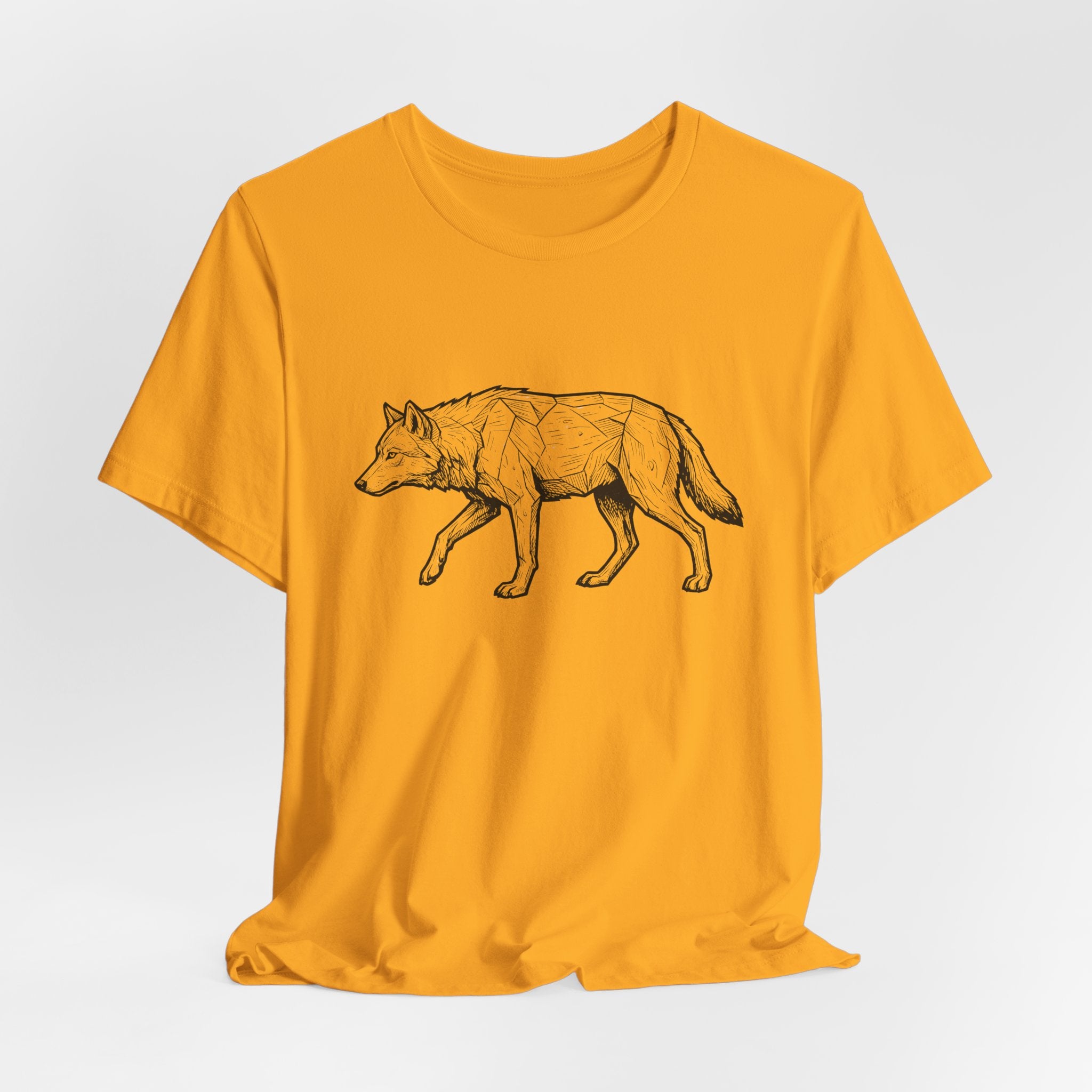 Geometric Wolf Wildlife Art | Nature Graphic Tee